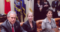 President George W. Bush and Laura Bush with Suraya Sadeed